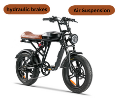 Balck e-bike side view