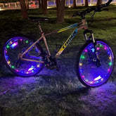 LED Bike Wheel Light With String Lights